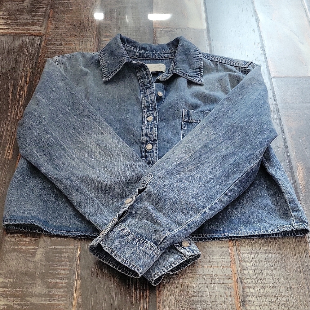 Denim Button-Up Shirt